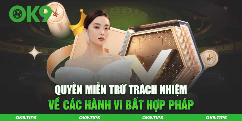 Mọi hành vi gian lận hay rửa tiền đều không được phép xảy ra