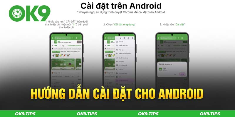 Hướng dẫn cài app cho Android