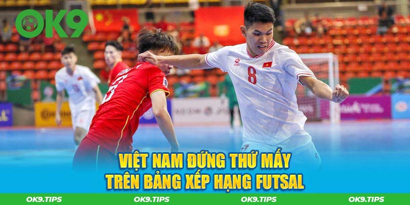 Việt Nam đứng thứ mấy trên Bảng xếp hạng futsal